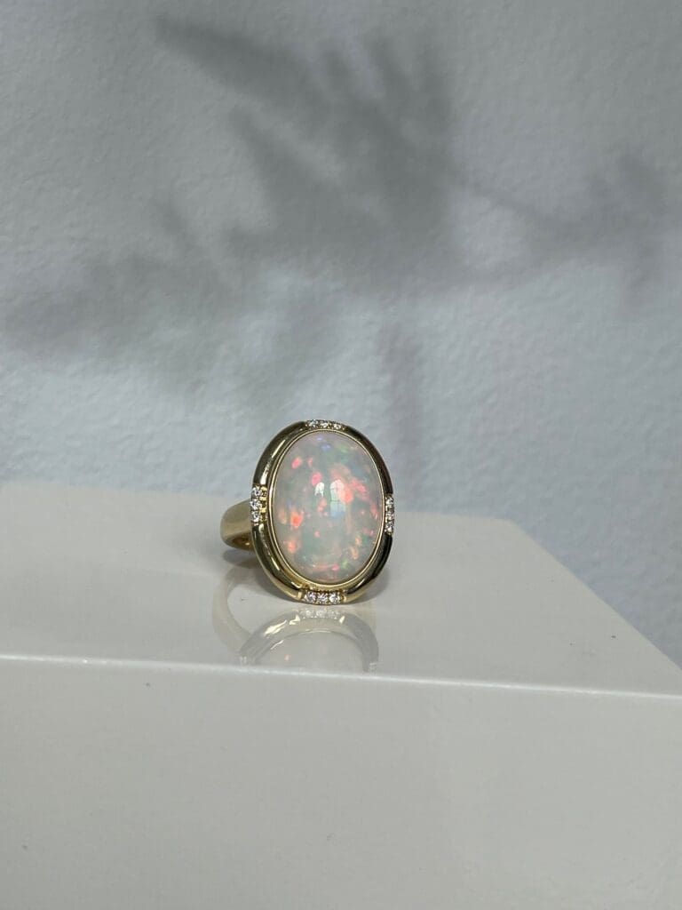 Opal and Diamond Ring Opal and Diamond Ring
